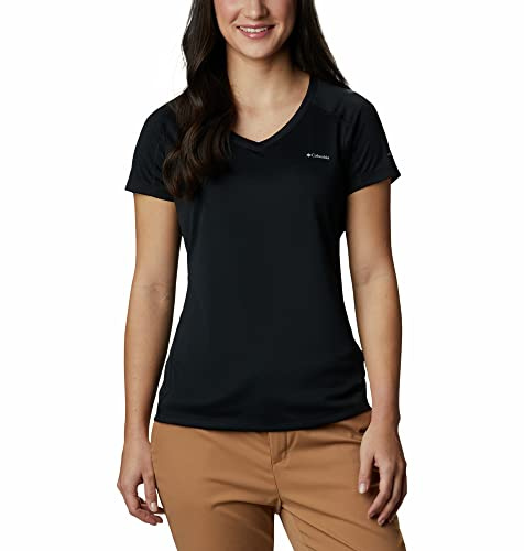 Columbia Zero Rules Short Sleeve Shirt - Camiseta para Mujer, Color Negro, Talla S