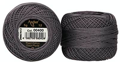 Anchor Perla, Grosor: 12, Longitud: 5G, Longitud: 56M 400 Hilos De Bordar