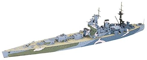 TAMIYA 77504 militär 1:700 brittisk Nelson Slaktskepp WL, modelltillverkning, plastbyggsats, hantverk, hobby, limning, plastbyggsats, flerfärgad