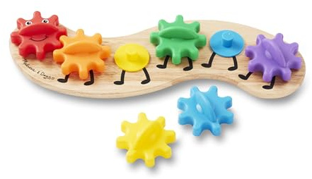 Melissa & Doug - Chenille Arc-en-Ciel - Jeu Eveil - Puzzle Enfant - Jouet en Bois - Jouet Montessori 1 an - Jouet D'Activité, De Développement Et d'apprentissage - Cadeau Enfant 1 an Et +
