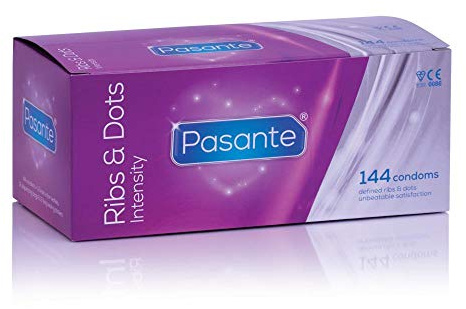 Pasante Ribs & Dots (Intensity) Condoms - Pack of 144