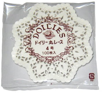 papier de dentelle napperon rond (500 pi?ces) n ‹ 4 (japon importation)