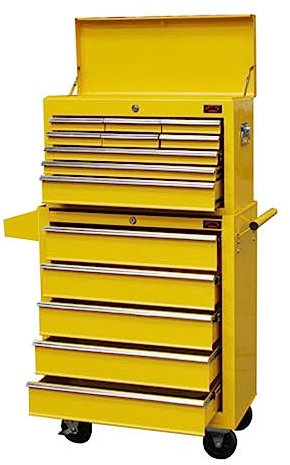 Dirty Pro Tools™ X LARGE TOOL CHEST TOP CABINET TOP BOX and ROLLCAB BOX with SIDE TRAY