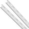 Element System Wandschiene 2-reihig, 2 Stück, 4 Abmessungen, 3 farben, lange 200 cm für Regalsystem, Regalträger, Wandregal, weiß 10001-00028