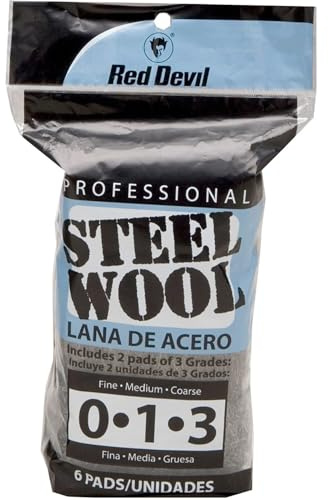 Red Devil 3332 Assorted Steel Wool 6 Pack