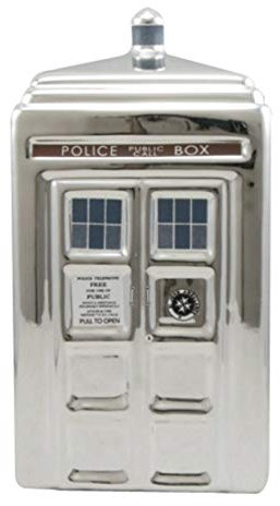 Doctor Who Keramik-Spardose zum 50. Hochzeitstag, silberfarben