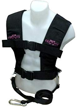 CFF Multi Purpose Sled Harness Vest - Black/Red - Small/Medium - for use with Weighted sled and in Speed and Strength Training…