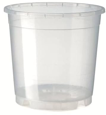 Idroponica.it Vaso in plastica Trasparente per Orchidee da 19cm