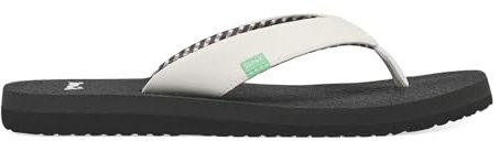 Sanuk Damen Yoga Mat Zehentrenner, Weiß (WHITE), 40 EU