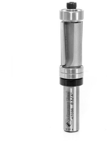 Amana Tool 47096 Flush Trim Double Ball Bearing Multi Trimmer 3/4 Diameter by 1-1/4-Inch Cutting Height by 1/2-Inch Shank Router Bit