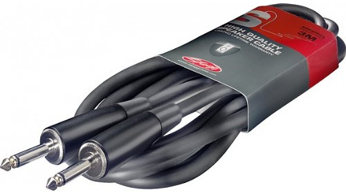 Stagg SSP6PP15 - Cable para altavoz jack (profesional, macho, 6 m), Jack a Jack