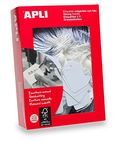 Apli Kids Charms 396 – förpackning med 400 etiketter, 50 x 70 mm, vit