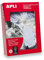 Apli Kids Charms 396 – Pack von 400 Etiketten, 50 x 70 mm, weiß