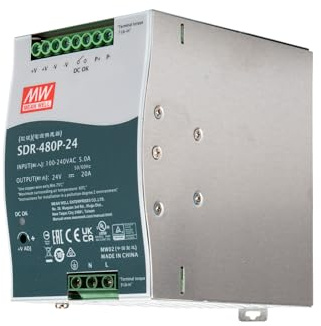 Mean Well SDR-480P-24 DIN Rail Power Supply (DIN-Rail) 24V/DC 20A 480W 1 x