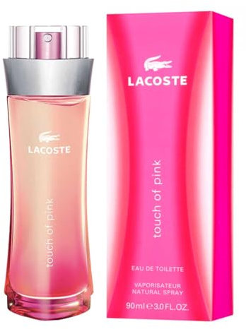 LACOSTE TOUCH OF PINK Eau de Toilette, blumig-fruchtige Duftnoten von Sandelholz und Jasmin für charismatische Frauen, 90ml