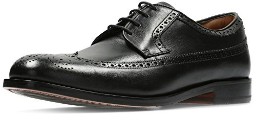 Clarks Chaussures Larges Formelle des Hommes Limite Coling 8 UK/ 42 EU Noir