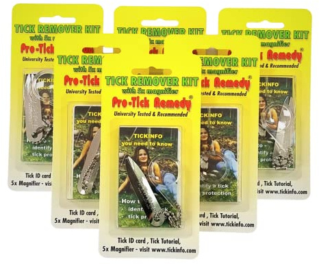 Protick Remedy 6-Pak - Tick Remover for Cats Dogs Horses Humans and Pets