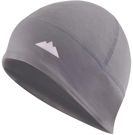 Tough Headwear Skull Cap - Thin Lightweight Beanie Hat Men and Women - Helmet Liner Skull Caps Head Liners - Warm Womens and Mens Hats - Winter Running Hat Beanies - Dark Grey