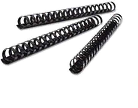 GBC 334927 Kunststoff-Binderücken (21 Ringe, 225 Blatt, A4, 25 mm), 50 Stück schwarz