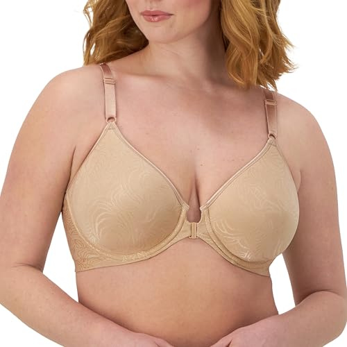Bali Women's Comfort Revolution Front-Close Shaping Underwire Bra, Nude,40C