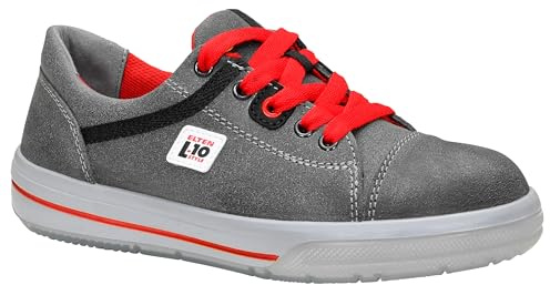 ELTEN Sicherheitsschuhe Vintage Lady Low ESD S3, Damen, Leder, Stahlkappe, leicht, sportlich 41, Grau