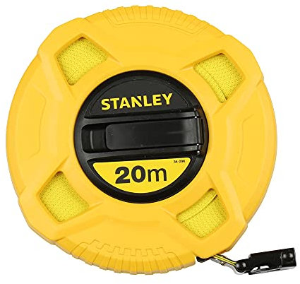 Stanley 0-34-296 - Cinta métrica arrollable (fibra de vidrio, 20 m)