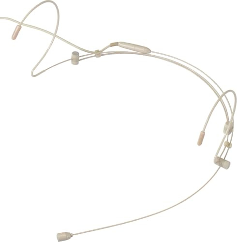 Pronomic Micrófono de Diadema HS-31 EA - Atención Accesorios: Solo Compatible con ciertos transmisores inalámbricos (no incluidos) - Incluye Protector de Viento y Adaptador Intercambiable - Beige