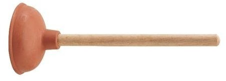 7644C100 - Desatascador Goma Roja Mango Madera 100