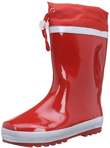 Playshoes Stivali Imbottiti In Gomma, Unisex - Bambini e ragazzi, Rosso, 24/25 EU