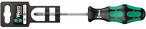 Wera 350 PH SB Kreuzschlitz-Schraubendreher, PH 1 x 80 mm, 05100051001, Blau