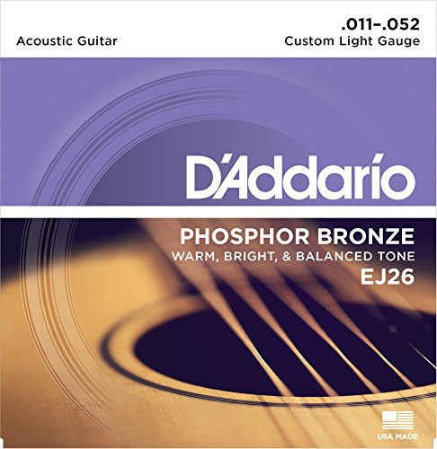 D'Addario EJ26 .011-052 · Set di corde per chitarra western e resonator