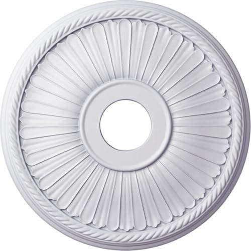 Ekena Millwork CM20BE1 20 1/8-Inch OD x 3 7/8-Inch ID x 1 7/8-Inch Berkshire Ceiling Medallion