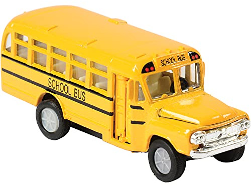 US Toy Die Cast Metal Toy School Bus, 5