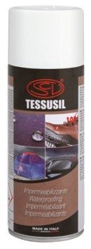Spray tessusil Imperméabilisant et hydrofuge pour textile, conciario vêtements, chaussures, gants, voiles Parasol, etc... (bombe 400 ml)
