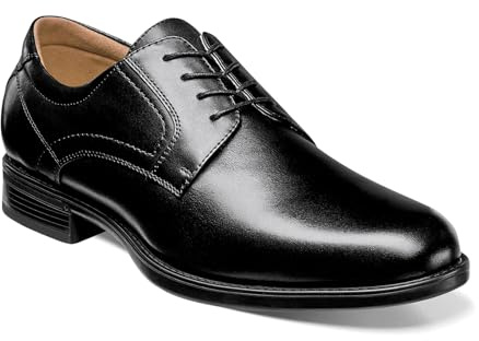 Florsheim Men's Medfield Plain Toe Oxford Dress Shoe, Black, 12