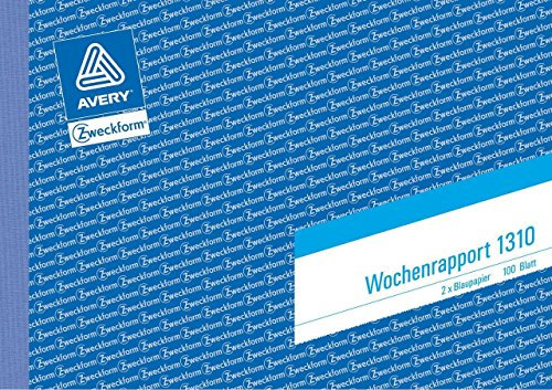 Rapport A5 100BL ZWECKFORM 1310 Wochenrapport