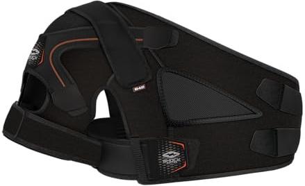 Shock Doctor Epaulière avec Controle de stabilité par Strap Mixte Adulte, Noir, L (Lot de 1)