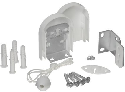 Liedeco Zubehör-Set für Rollos | Kombiträger, Schnur, Schnurhalter und Quaste | 1 Set