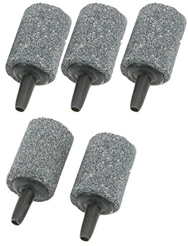 sourcing map 5 Stück Luftstein-Diffusoren für Aquarien, Grau, 25 x 15 mm