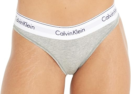 Calvin Klein Damen Slip Bikini Form Unterwäsche, Grau (Grey Heather), M