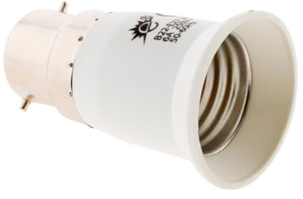 Adaptateur de douille fiche mâle B22 vers fiche femelle E27 - Zenitech