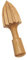 Alessi UT108 Zitronenpresse aus Kischbaumholz, Holz, braun, 7 x 15.5 x 54 cm