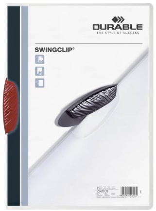 Durable Klemm-Mappe Swingclip, 25 Stück, rot, 226003