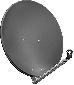 Goobay 67333 Antenne Parabolique en Aluminium, 80 cm