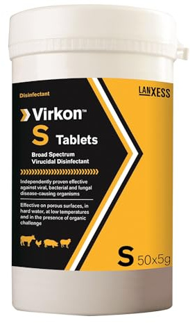 Virkon S Broad Spectrum Virucidal Disinfectant Tablets, Pack of 50