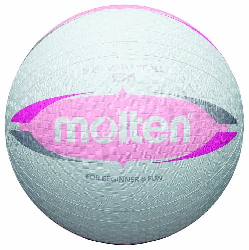 molten 2V1550-WP Balle de Dodgeball Blanc/Rose Modèle S 20 cm