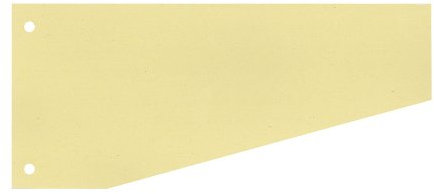 WEKRE 50502T Trennblätter, Farbregister, Aktenfahnen, Universalregister Trennstreifen 100 Stück gelb