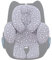 JYOKO Kids Réducteur Anti-Allergique Universel pour Nouveau né, Bebe, Enfant 100% Coton (White Star, 2 Pièces)
