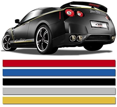 AUTO-STYLE Universelle Selbstklebende Pin-Stripe AutoStripe Cool200 - Rot - 6mm x 975cm