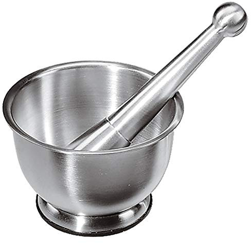 Ilsa Mortaio con Pestello in Acciaio Inox cm 12